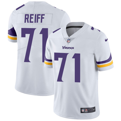 Minnesota Vikings #71 Limited Riley Reiff White Nike NFL Road Men Jersey Vapor Untouchable->youth nfl jersey->Youth Jersey